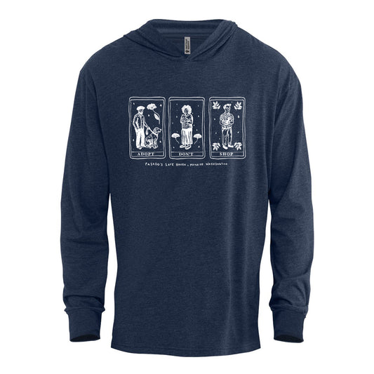 Adopt Don't Shop Hooded Long Sleeve Tee
